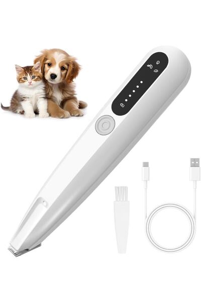 ペット用バリカン 犬 バリカン 猫 静音 LEDライト USB-C充電 2段階パワ調整 肉球 足裏 耳裏 顔周り