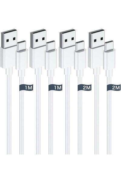 Cardill usb c ケーブル タイプc ケーブル 【1m/2m 各2本】 Type C 3A急速充電 QC3.0対応 急速充電 高耐久