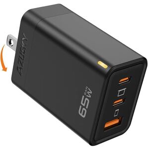 PD USB充電器 65W GaN Type C 急速充電器 高速充電器 PD対応 USB-C×2 &