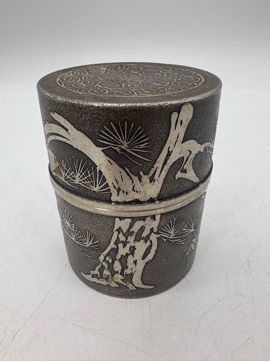 錫　茶壺　茶道具 一点物！】茶心壷 端崇嘉造 錫茶壷 茶壺 煎茶道具 古美術品 高さ