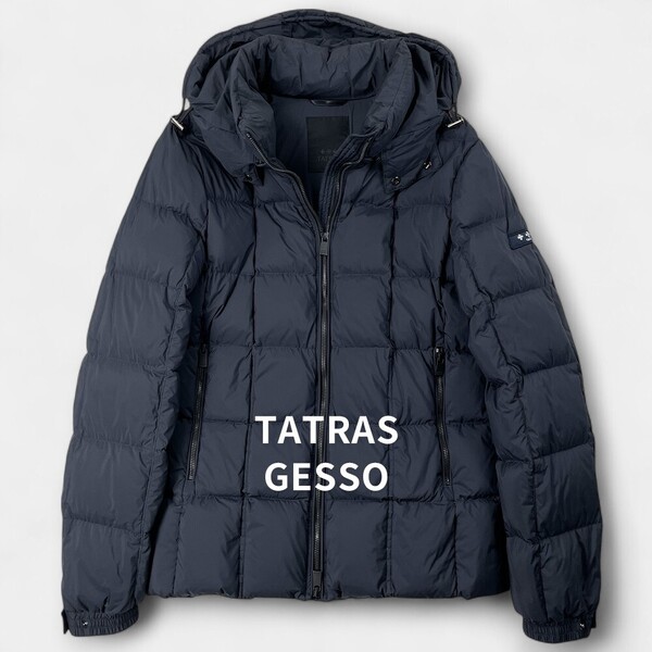 TATRAS GESSO ナイロン タイトシルエット ダウンジャケット 3 紺 / タトラス ジェッソ MTA19A4569 ネイビー メンズ アウター 定番モデル