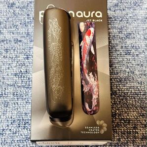プルーム オーラ 本体 Ploom AURA 本体レーザー彫刻 ブラック 鯉