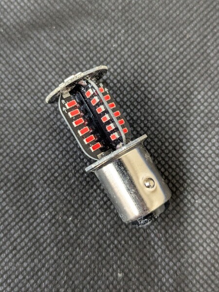 新定番2 クルクルテール ロータリーテール ヤンキーテール LED 赤 S25 ダブル W BAY15D 暴走族 旧車會 街道レーサー ネオン カスタムカー