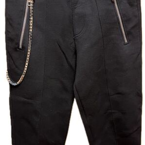 正規 19AW Neil Barrett ニールバレット チェーン ピアス スウェットパンツ 黒 XS BJP149PH M509