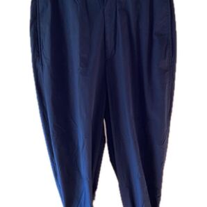 国内正規 18AW Neil Barrett ニールバレット 裾リブ リブカフス ナイロン サルエル パンツ スラックス 黒 44 BPA398H F007