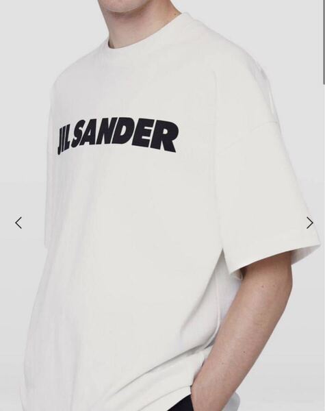 国内正規 定価 ¥71,500 24SS JIL SANDER ジルサンダー ロゴ クルーネック Tシャツ 白 L J21GC0001 J45148