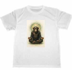 ドライ Tシャツ チンパンジー 瞑想 ヨガ グッズ