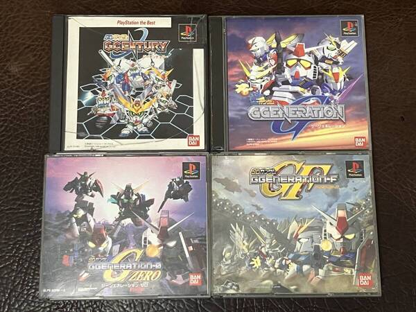 送料無料 PS1 シミュレーション SDガンダム 4本セット ★ ジーセンチュリー ジージェネレーション エフ ゼロ 無印 動作確認済 説明書無し