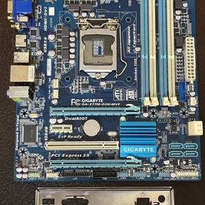 ★ 動作品 bios・windows10起動確認済 マザーボード 第二世代・第三世代CPU対応 ★ GIGABYTE GA-Z77M-D3H-MVP REV:1.0 LGA1155 Micro ATX