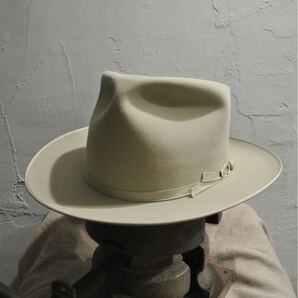 60s VINTAGE STETSON OPEN ROAD 7 1/8 57.5cm ヴィンテージ ステットソン オープンロード シルバーベリー 58cm 1/4 ウェスタンハット