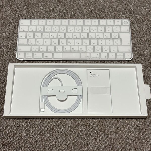 【送料無料】Appleシリコン搭載Mac用 Touch ID搭載 Magic Keyboard(USB-C) 日本語(JIS配列) MXCK3J/A 新品同様美品