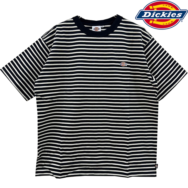 新品 M ★ Dickies ディッキーズ 半袖 Tシャツ ボーダー 大きいサイズ ビッグサイズ オーバーサイズ フリーサイズ メンズ レディース L XL