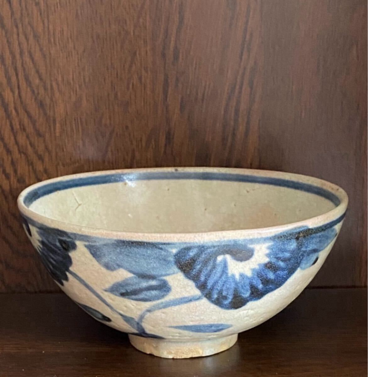 【加藤蓮瓶(作者)】安南染付・陶磁器・抹茶碗仕服付、茶道具エクセレント級箱無し。 Yahoo!オークション -「安南 染付」の落札相場・落札価格
