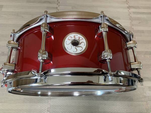 送料無料 状態良 ケース付 SAKAE BEECH SD1455BE Made in JAPAN 14×5.5 サカエ オール ビーチ スネア ドラム yamaha dw ヤマハ