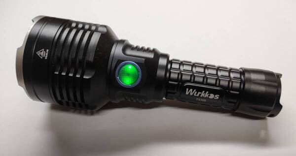 Wurkkos TS30S 高出力フラッシュライト 懐中電灯 災害用 遠距離照射 かっ飛ばし系 21700電池付 中古美品