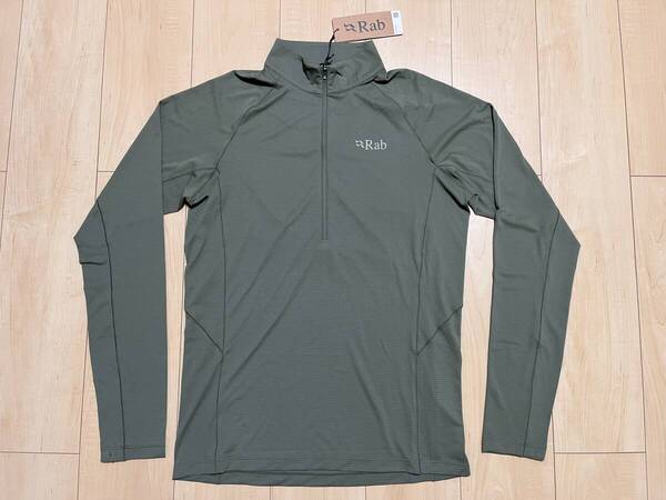 【新品・2024年製】ラブ ソニック ロングスリーブ ジップ シャツ メンズ S Rab Sonic LS Zip ロングTシャツ 防臭 長袖 登山