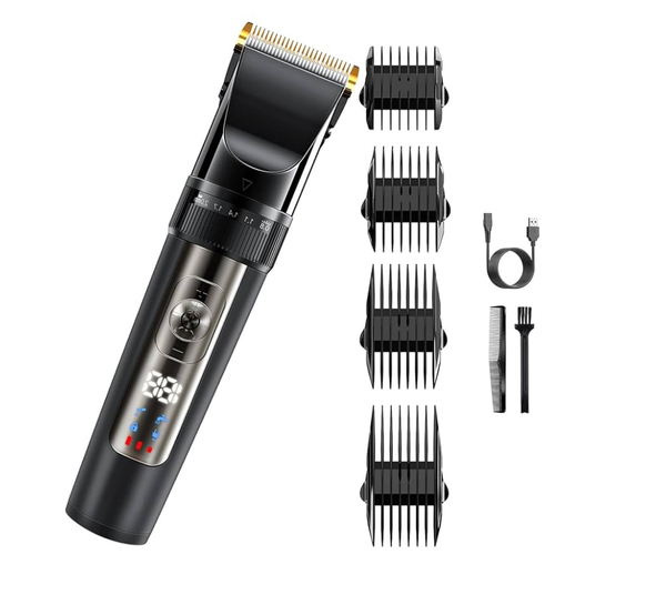 【大特価】バリカン 電動バリカン 全身防水 ヘアーカッター メンズ 充電式 多種類コーム付き スピード調節 水洗い可 日本語取扱説明書