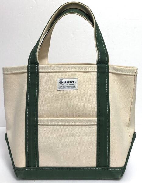 ORCIVAL オーシバル A2506282 トートバッグ ハンドバッグ 緑 キャンバスバッグ 通勤 エコバッグ A4収納