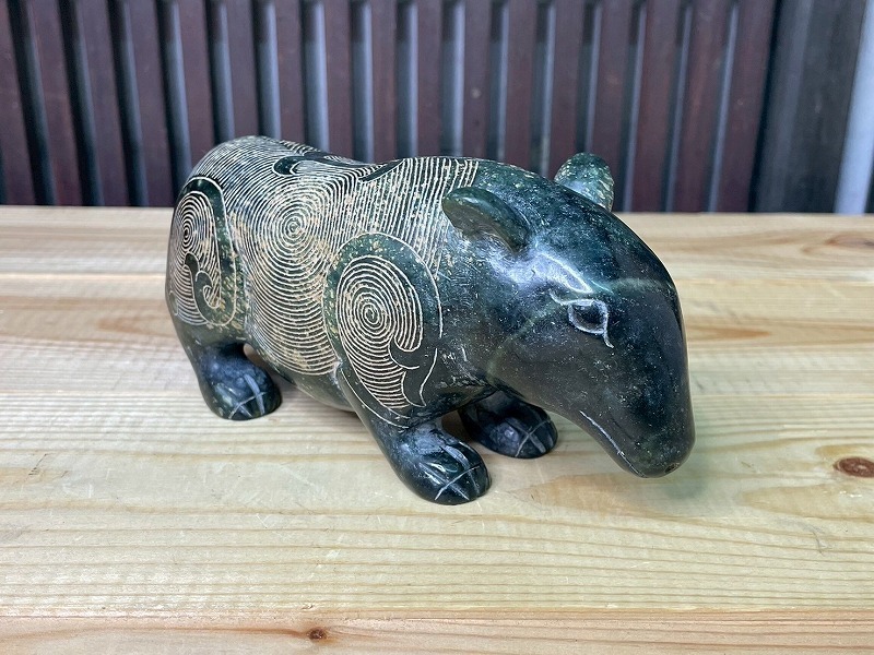 したん　中国　玉石翡翠彫刻　霊芝刻　根付　紙鎮　置物　C　6799 したん様専用 中国 玉石翡翠彫刻 霊芝刻 根付 紙鎮 置物 C 6799