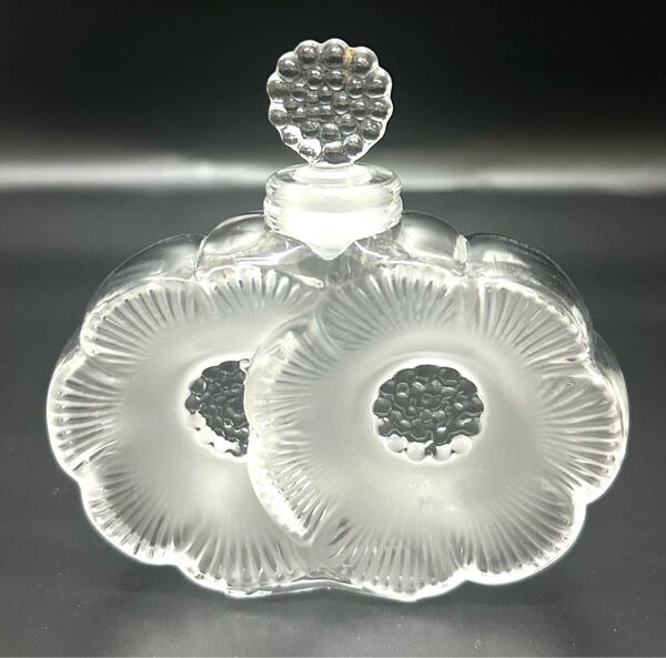 ルネラリック LALIQUE 香水瓶 ドゥ フルール ふたつの花 香水瓶 パーフュームボトル フレグランスボトル クリスタルガラス 空瓶 送料無料