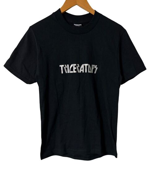 TRICERATOPS グリッターロゴ バンドTシャツ 黒 M相当 Glitter Logo Band T-Shirt Black M Japan Rock Tee 半袖