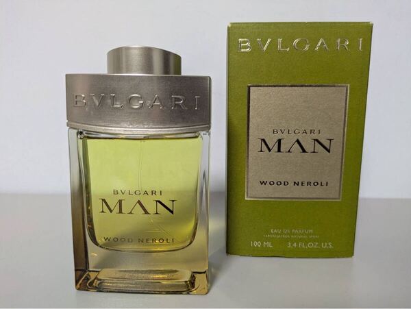 ブルガリ マン ウッドネロリ 100ml EDP 箱付き ほぼ満タン 正規品 イタリア製 BVLGARI MAN Wood Neroli EDP Box Almost Full 香水