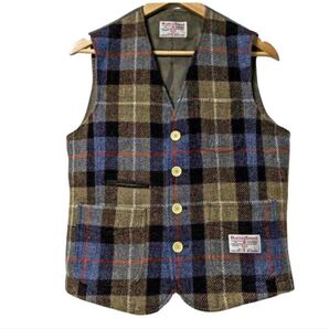 Mitsumine x Harris tweed チェックベスト ジレ 日本製 ミツミネ ハリスツイード Check VestGilet | Made in Japan