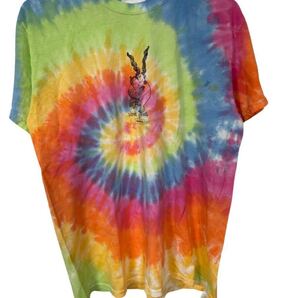 Mark Gonzales タイダイTシャツ LOVE IS KING Mサイズ 総柄 プリントT 半袖 Tie-Dye T-Shirt Graphic M Size Short Sleeve Tee