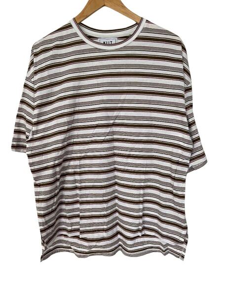 KIIT MULTI BORDER TEE ルーズフィットマルチボーダーTシャツ 半袖Tシャツ 3