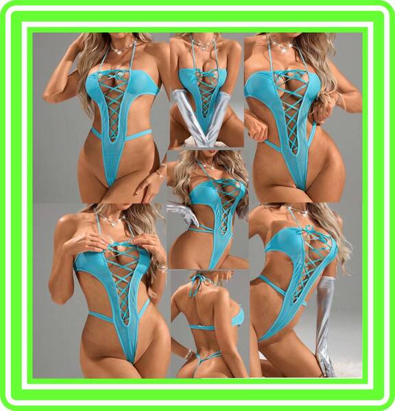 ★超素敵★ボディスーツ★テディ風★ハイレグ&Tバック★フロント編み込み★大人可愛いくSexy★I60S