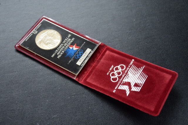 1983年ロサンゼルスオリンピック記念銀貨 fine 900 silver Yahoo!オークション -「fine 1983」(オリンピック) (記念品