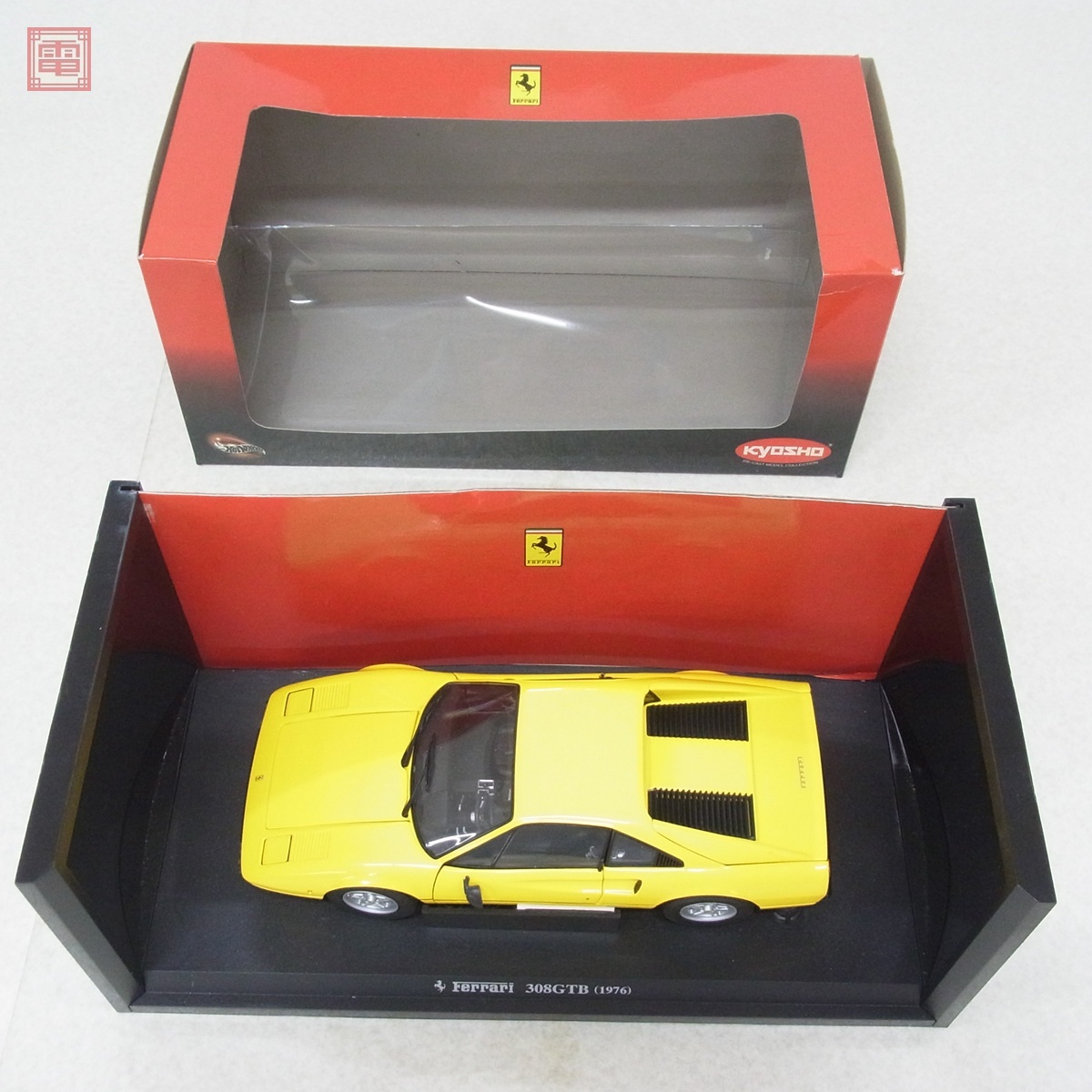 京商 1/18 08181Y フェラーリ308GTB 1976イエロー ジャンク Yahoo!オークション -「1/18 フェラーリ 308gtb」の落札相場