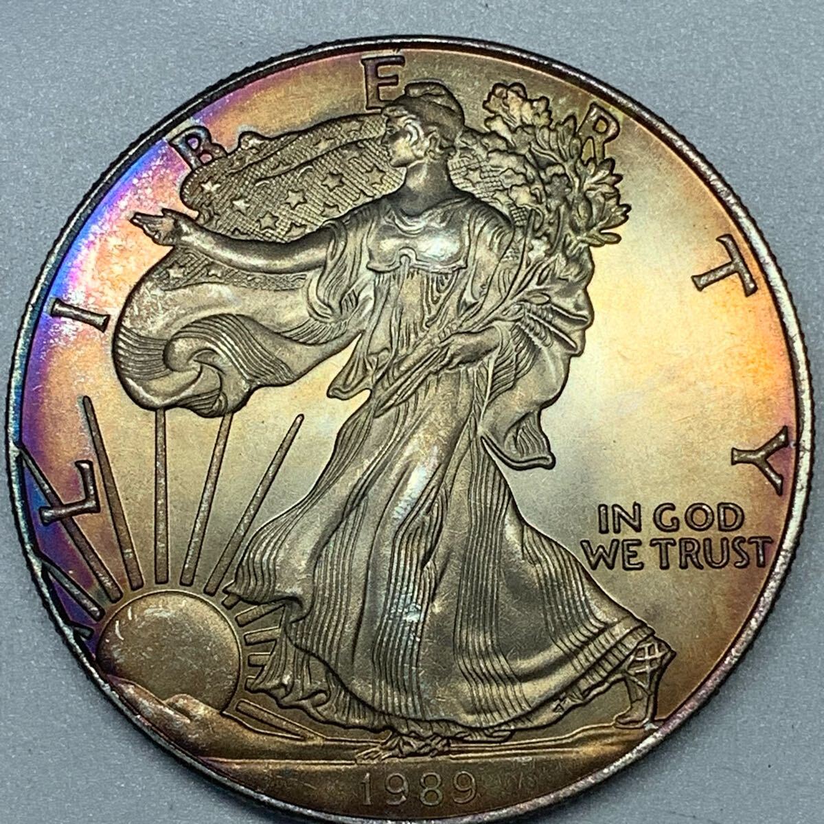 1989年 イーグル銀貨 アメリカコンチョ? Yahoo!オークション -「イーグル銀貨 1989」(北アメリカ) (世界