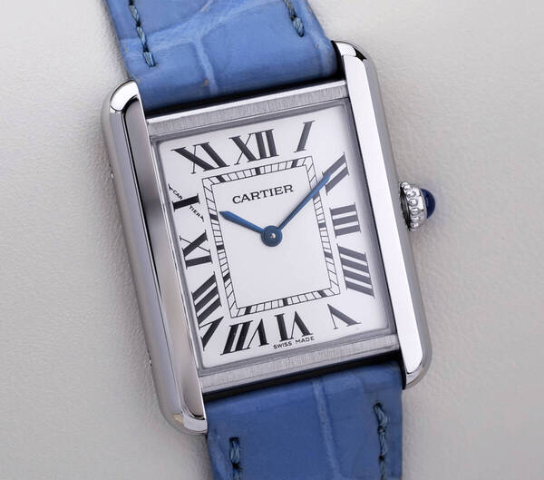 美品 カルティエ タンク ソロ シルバー ローマン SM Cartier