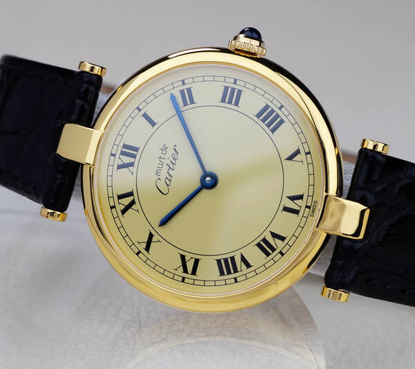 美品 カルティエ マスト ヴァンドーム アイボリー ローマン LM Cartier