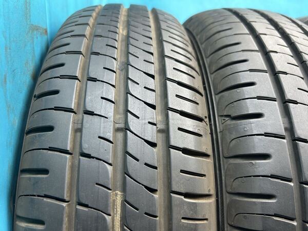 ⑤2024年製155/65R13バリ山!うーっすらツブ有り!中古タイヤ4本セット DUNLOP ダンロップ ENASAVE エナセーブ EC204