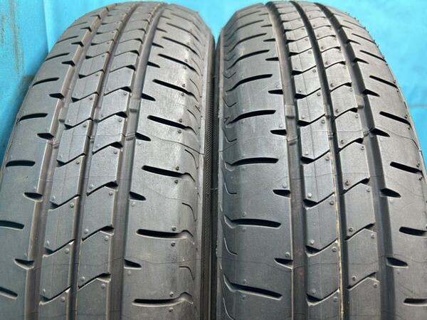 2024年製バリ山!ツブ付き!145/65R15 中古タイヤ2本セットブリヂストン NEWNO ニューノ 夏タイヤ