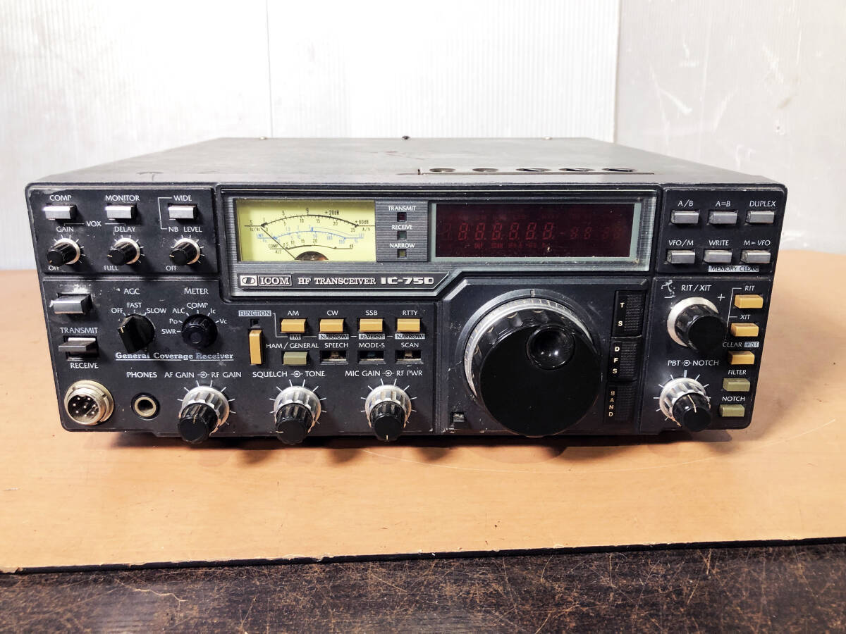 IC-750A HFトランシーバー 100W オールモード 動作品 Yahoo!オークション -「icom ic 750」(トランシーバー