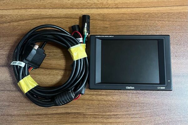 クラリオン バックモニター バックカメラ用 CJ-5600 CJ-5600B 電源ケーブル付属 動作確認済 清掃済 ①
