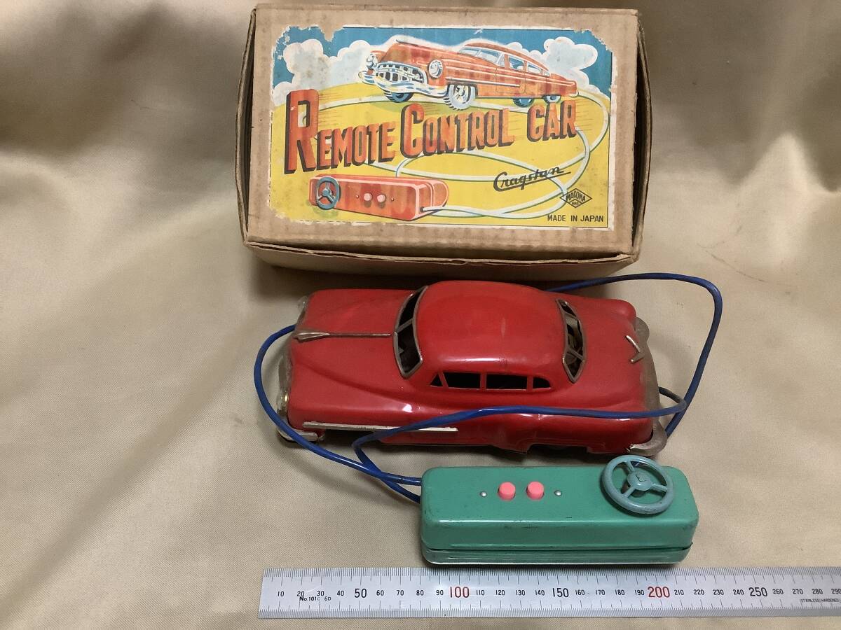 レトロなハンドルリモコンカー Yahoo!オークション -「リモコンカー」(乗り物) (ブリキ)の落札