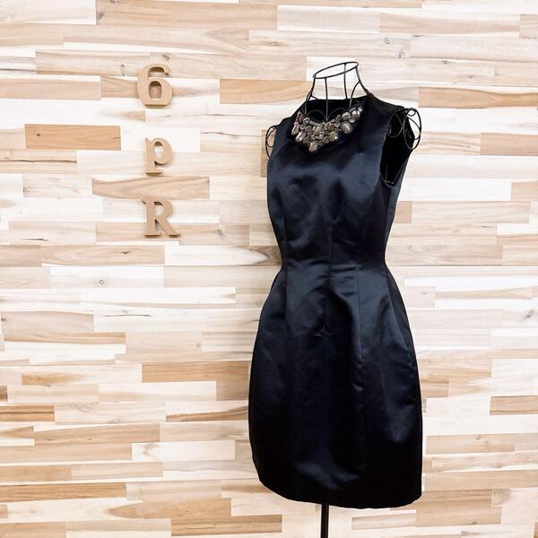 【ザラ】ボリューム 立体ビジュー装飾 ノースリーブ ドレス ワンピース XS 黒【HFby6PR】レディース・洋服・春夏・秋冬【G4D3K7Y】