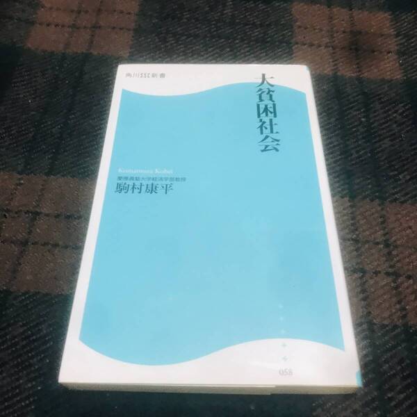 『初版』大貧困社会 駒村康平 角川SSC新書 中古本 2009年発行