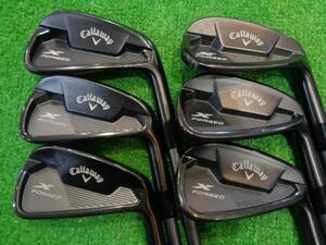 GK Ishikawa .*337 Callaway *X-FORGED STAR 2021 BLACK*MC 80 for Callaway*S* железный 6 шт. комплект * X forged Star черный *