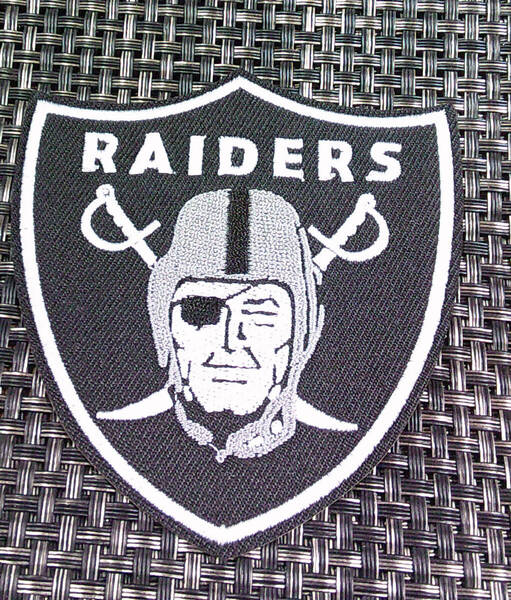 《LR黒RD》新品NFLラスベガス・レイダース Las Vegas Raiders侵略者 刺繍ワッペン◆アメフト アメリカンフットボール アメリカ サポーター