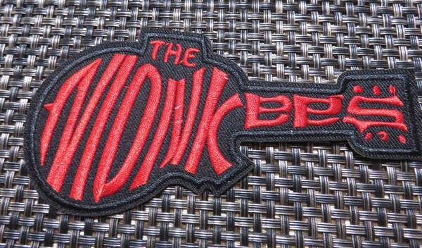 黒赤ギター■新品ザ・モンキーズ The Monkeesアメリカ ロックバンド刺繍ワッペン激渋◆音楽◎ミュージック■バイク サバゲー ミリタリー