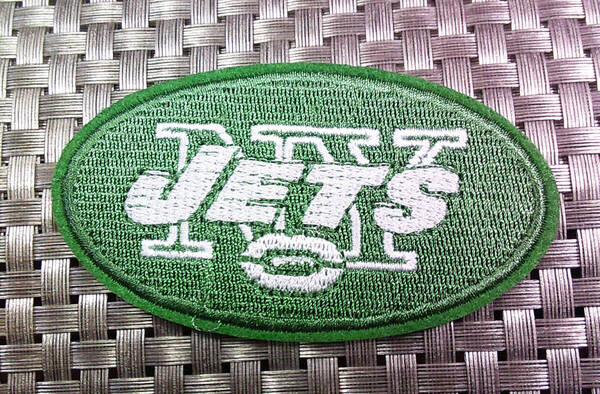 NM《緑JT楕円》新品アメフトNFLニューヨーク・ジェッツNew York Jets刺繍ワッペン◆アメリカンフットボール アメリカ■洋服・衣類・衣服DIY