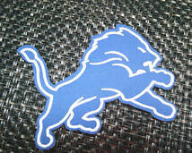 《LR青白獅子DL》激渋◆NFLデトロイト・ライオンズDetroit Lions 刺繍ワッペン◆アメフト アメリカンフットボール アメリカ 応援◆衣服DIY