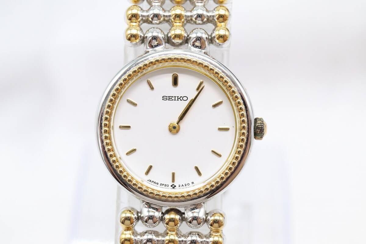 SEIKO セイコー ブレスレット 腕時計 2P20-5990 Yahoo!オークション -「セイコー 2p20」の落札相場・落札価格
