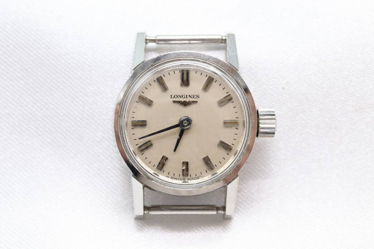 LONGINES 手巻き 2針 タンク 動作品 LONGINES - (722) 稼働美品 ロンジン タンク 全数字 日差6秒