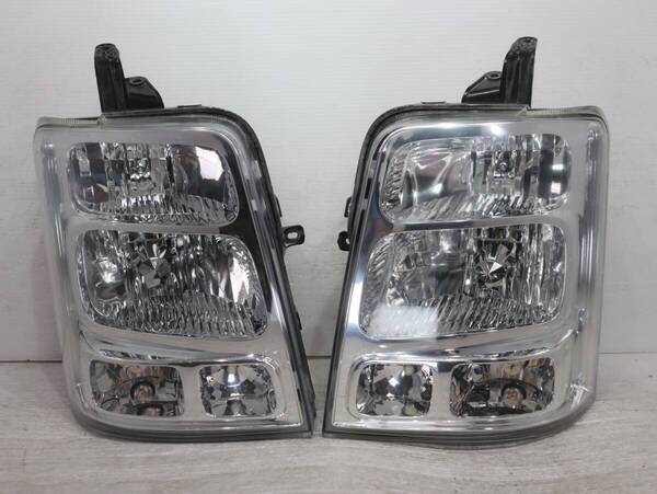 キレイ 破損無し 後期 HID 【コーティング済】 車検〇 キセノン LE06G6166 管理BR68-12 エブリィ DA64W DG64W スクラム ヘッドライト 左右